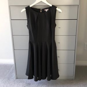 Charming Charlie, black Sleeveless Fit n Flare Dress, size small, with pockets!